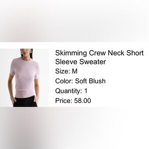 Skimming crew neck short sleeve sweater from express - M